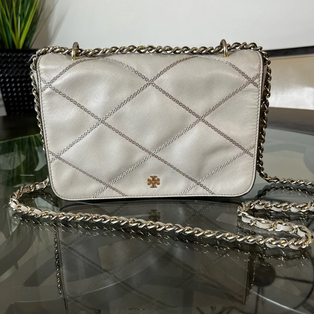 Tory Burch Robinson Quilted Stitch Crossbody Shoulder Bag